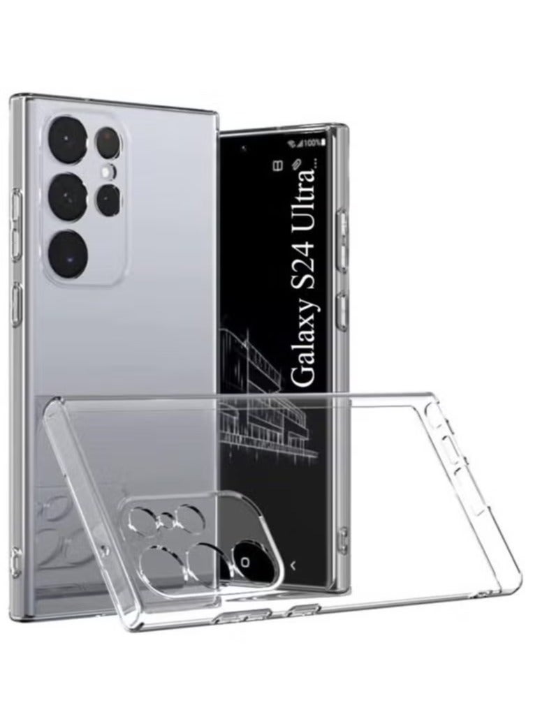 TIGER Crystal Clear Soft TPU Case for Samsung Galaxy S24 Ultra – Shockproof Flexible Transparent Cover with Anti-Yellowing Coating, Scratch-Resistant Slim Fit Design, Lightweight Durable Protection, Precise Cutouts for Camera & Buttons, Anti-Slip Grip Shell - Image 1
