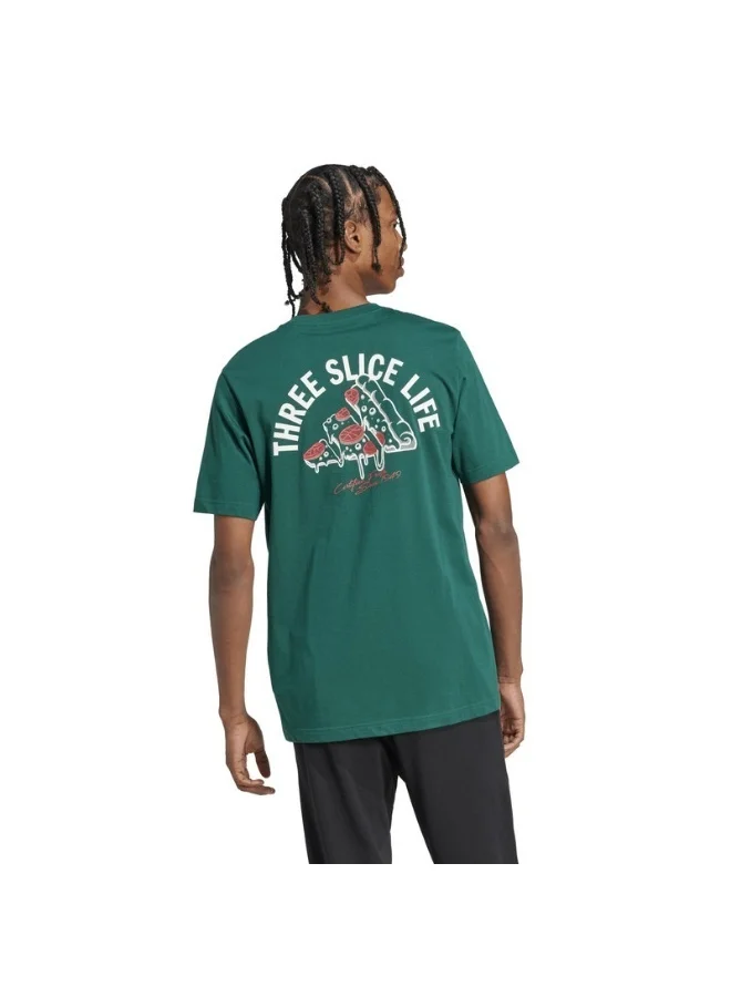 اديداس اوريجينالز adidas M L PIZZA TEE Green Training T-SHIRTS for Men - XS