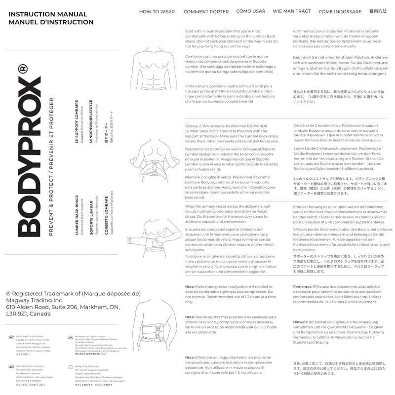 Bodyprox Lumbar Support Back Brace for Men and Women Plus Size 50 70 - Image 4