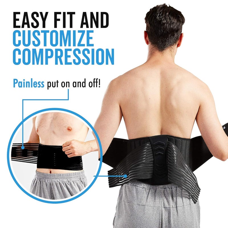 Bodyprox Lumbar Support Back Brace for Men and Women Plus Size 50 70 - Image 2