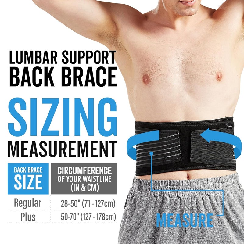 Bodyprox Lumbar Support Back Brace for Men and Women Plus Size 50 70 - Image 3