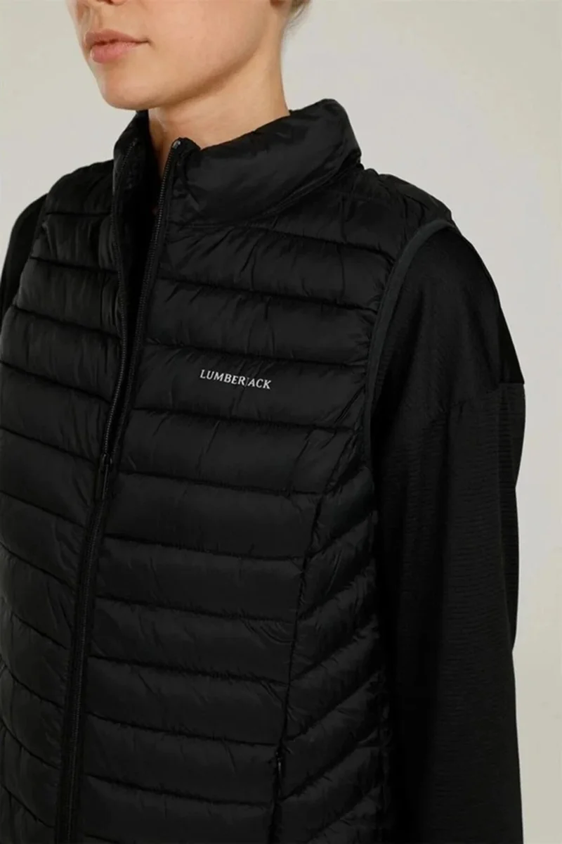 LUMBERJACK Quilted Regular Fit Stand Collar Puffer Vest Women's Vest 4SN34 4pr