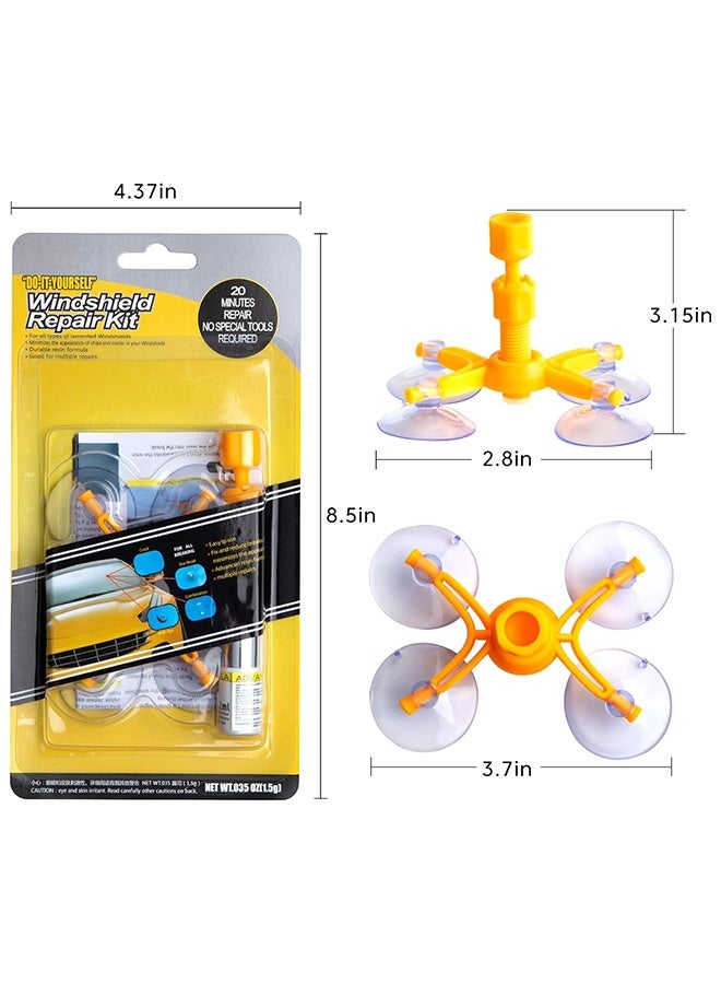 Car Windshield Repair Kit - Windshield Chip Repair Kit with Windshield Repair Resin for Fix Auto Glass Windshield Crack Chip Scratch - Image 5
