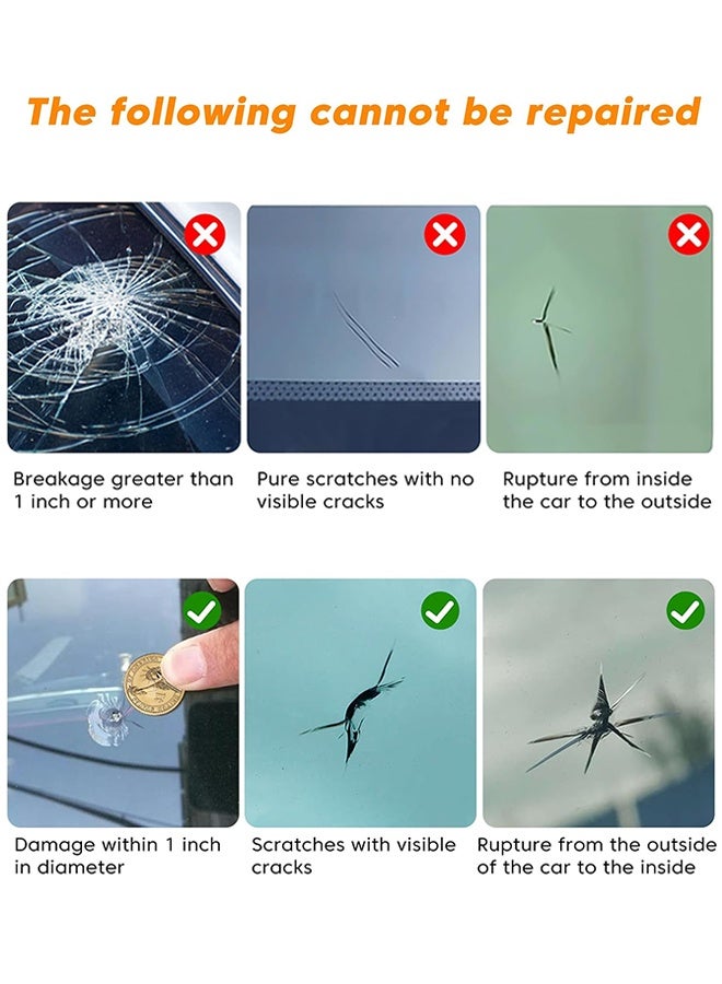 Car Windshield Repair Kit - Windshield Chip Repair Kit with Windshield Repair Resin for Fix Auto Glass Windshield Crack Chip Scratch - Image 4