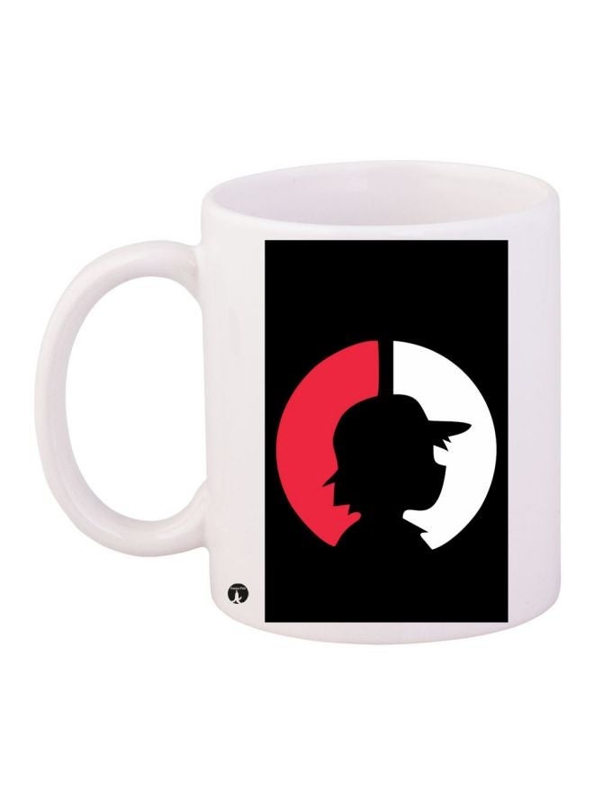 Pokémon Printed Coffee Mug White/Black/Red 11ounce