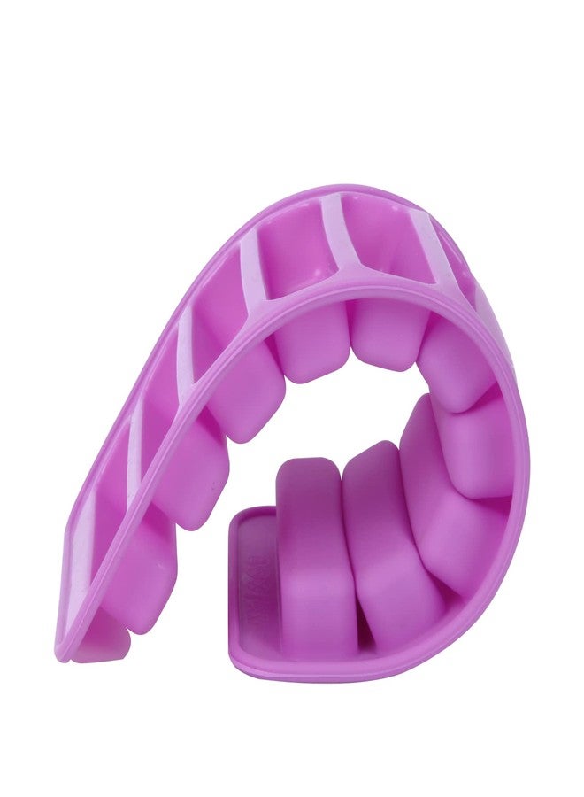 Minchsrin Silicone Ladyfingers mold Chocolate molds Non-Stick For Cookies Candy Crayon Candle Soap Ice Cube Tray Set of 2 (purple) - Image 4