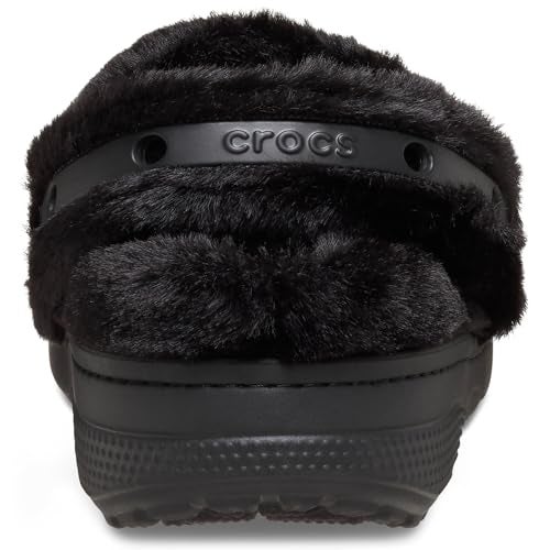 Crocs UnisexAdult Classic Unfurgettable Clogs Fuzzy Slippers Black 11 Women9 Men - Image 3