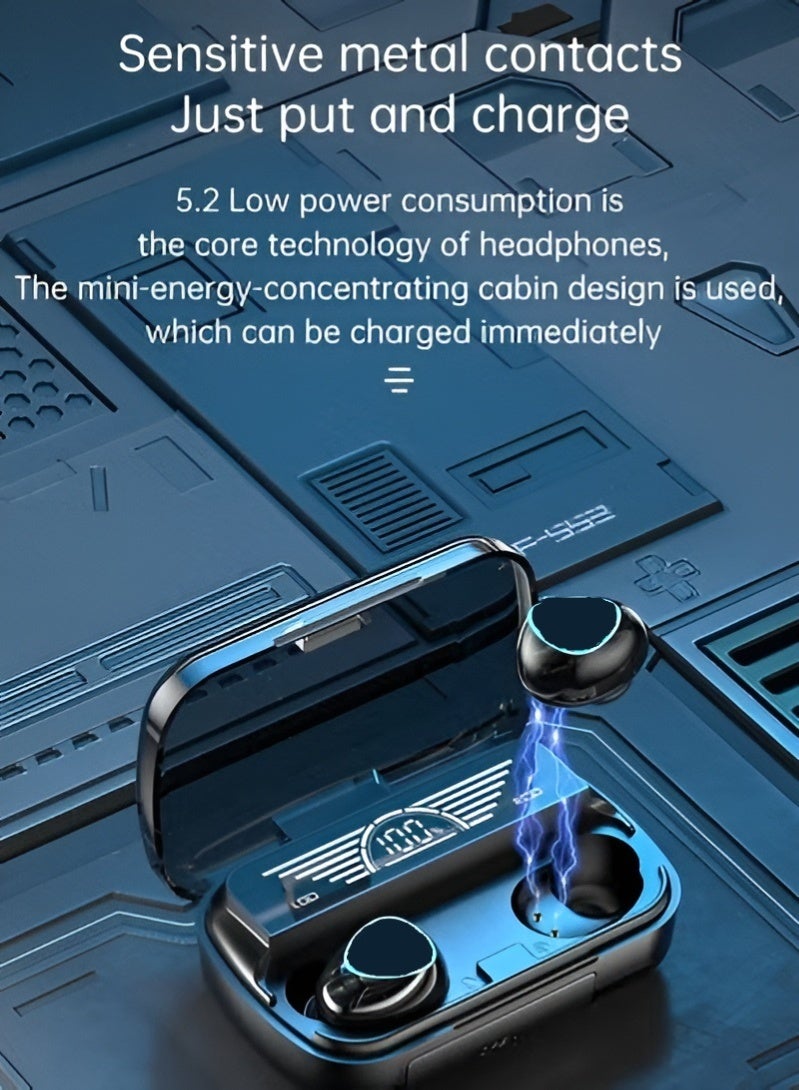 M20 Wireless Earbuds - Bluetooth V5.3, Digital Display, Long Battery Life, Noise Cancellation. - Image 5