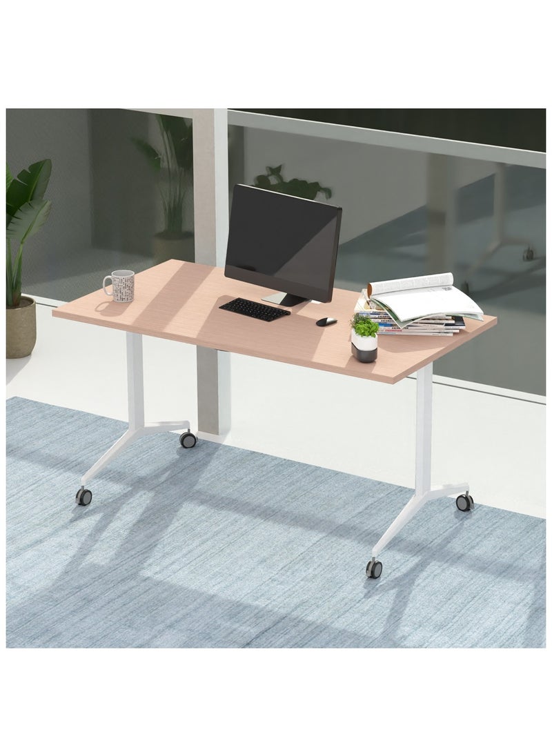Mahmayi - Mahmayi Folde 78-16 Modern Folding Table Oak - Image 1