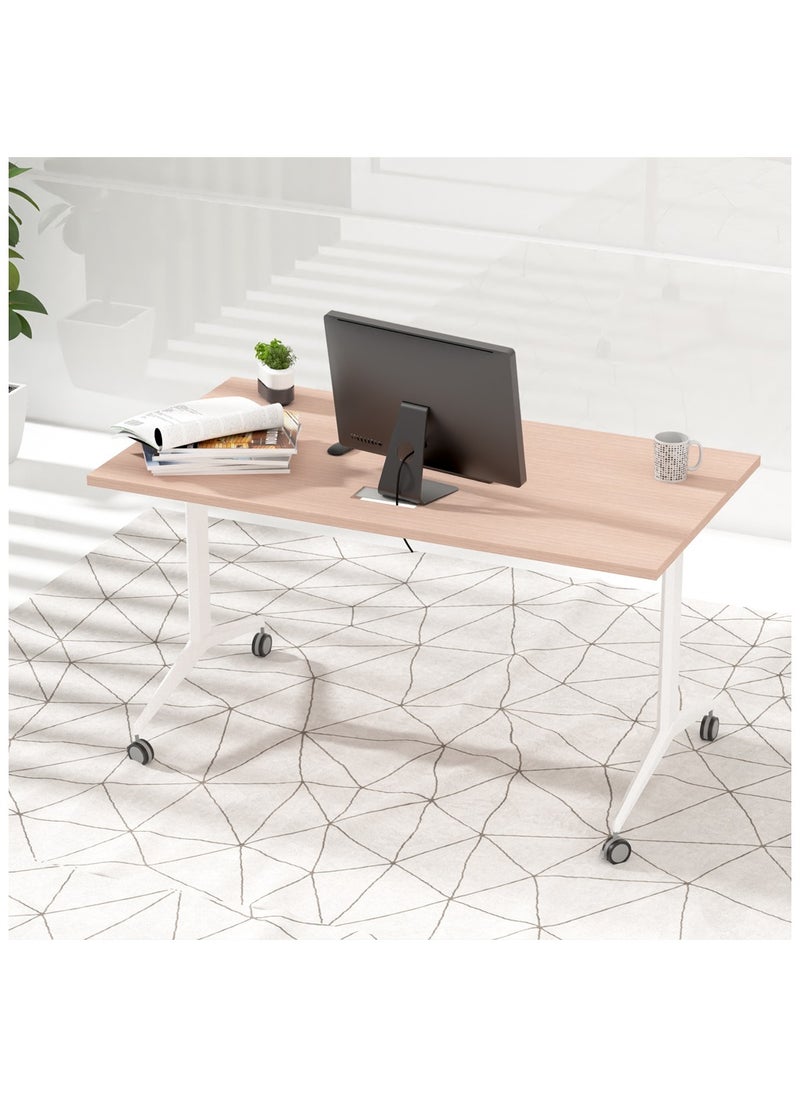 Mahmayi - Mahmayi Folde 78-16 Modern Folding Table Oak - Image 1