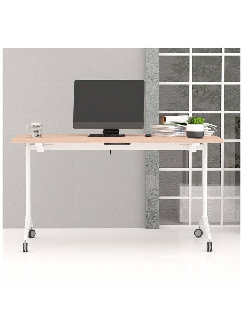 Mahmayi - Mahmayi Folde 78-16 Modern Folding Table Oak - Image 1