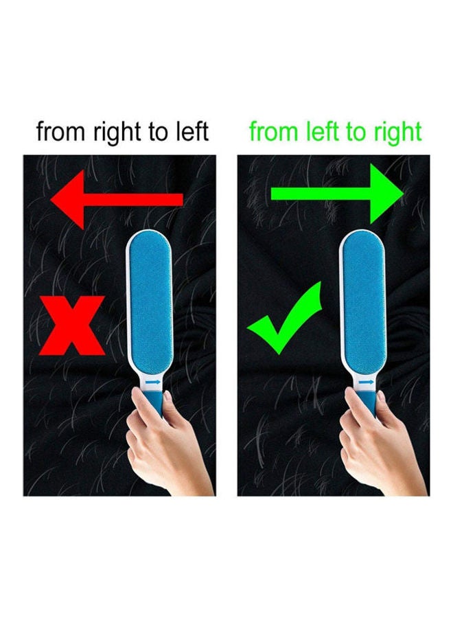 NIBEMINENT Pet Hair Remover Reusable Double Sided Blue - Image 2