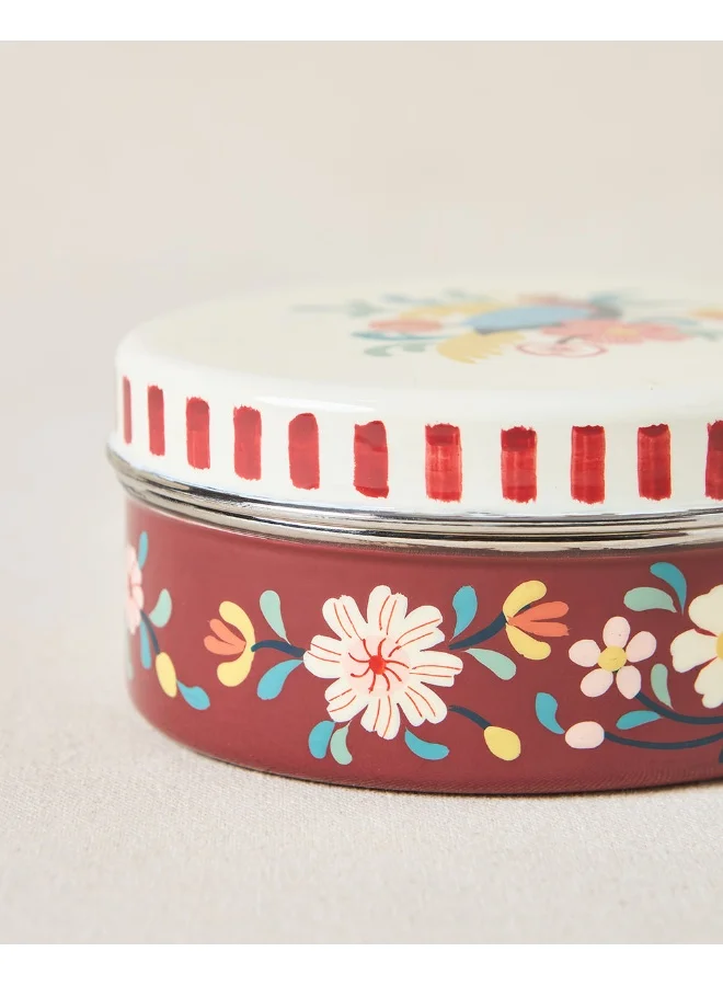 تشامباك Monal Oval Hand-painted Tiffin, 600ml | Kashmir Trails