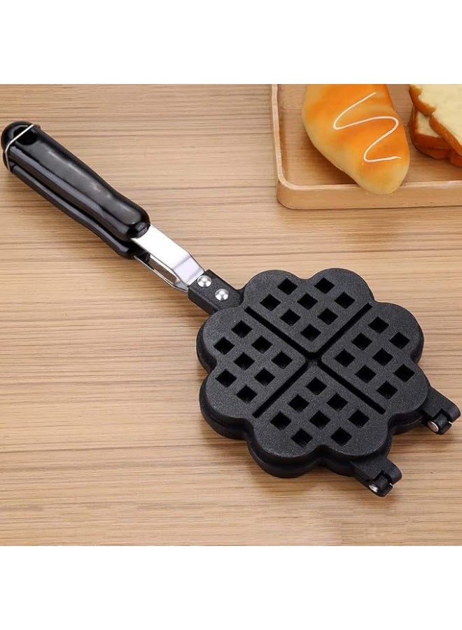 DUNISO Non-Stick Waffle Maker, Waffle Pan, Baking Tray, Kitchen Baking Mold, Suitable For Breakfast, Waffles, Sandwiches  - Image 4