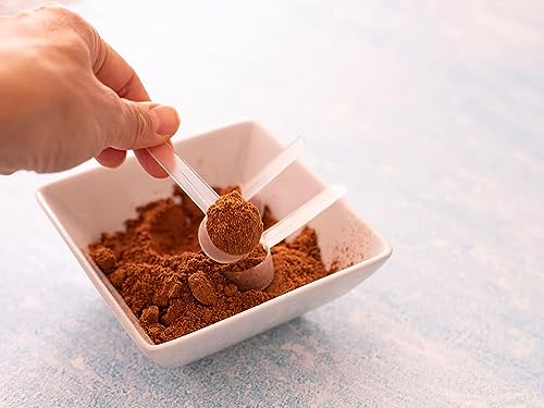 Existing Beauty 20 Measuring Spoons Set with Short Handle - 1 Teaspoon (5 ML) Clear Plastic Scoops for Creatine, Coffee, Grains, Spices, Powders, and Other Dry Goods, BPA Free, Kitchen Tools Measure, Fits in Jars - Image 3