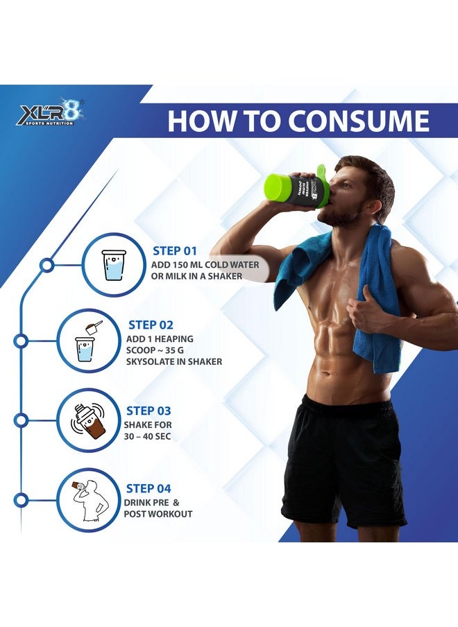 XLR8 - Skysolate Whey Protein Isolate 30G Protein, Bcaa 6.9, Eaa 14.8, Per Serving, No Added Sugar, 28 Servings 1Kg, Chocolate - Image 1
