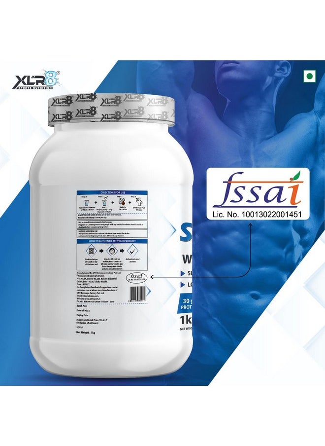 XLR8 - Skysolate Whey Protein Isolate 30G Protein, Bcaa 6.9, Eaa 14.8, Per Serving, No Added Sugar, 28 Servings 1Kg, Chocolate - Image 1