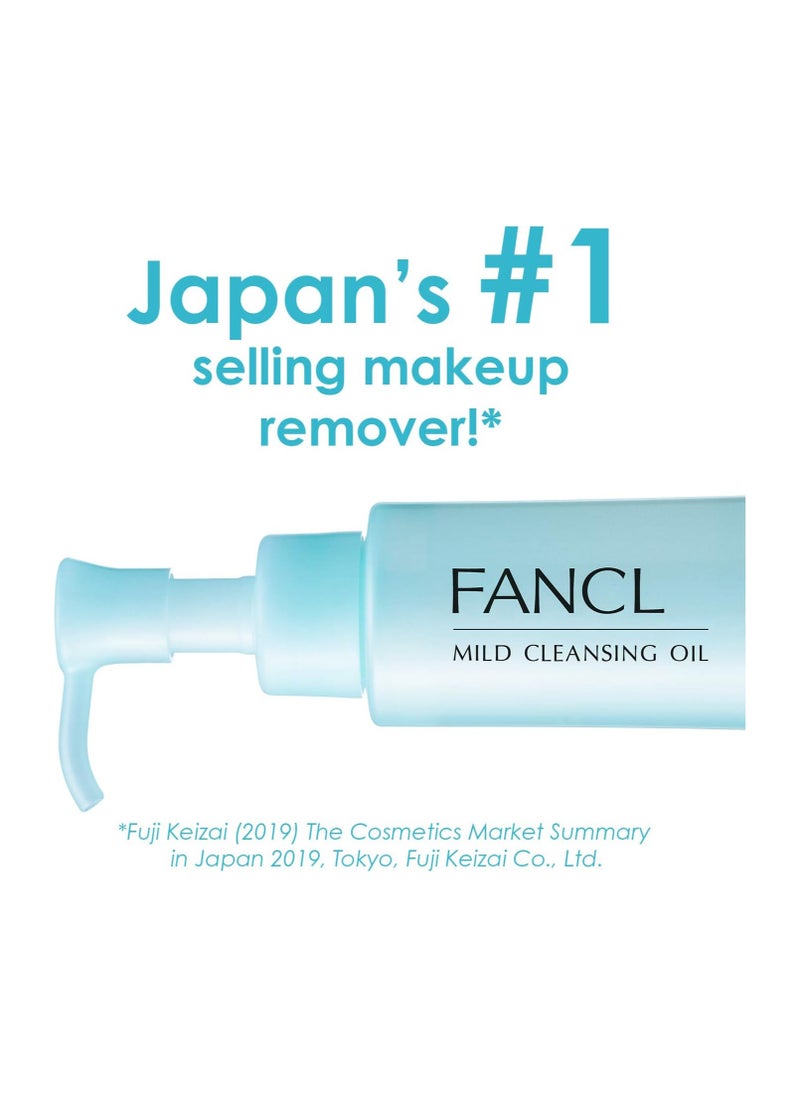 Fancl - Mild Cleansing Oil, Japanese Facial Cleansing Oil, Stubborn Makeup Remover, 100% Preservative Free, Clean Skincare for Sensitive Skin - Image 1