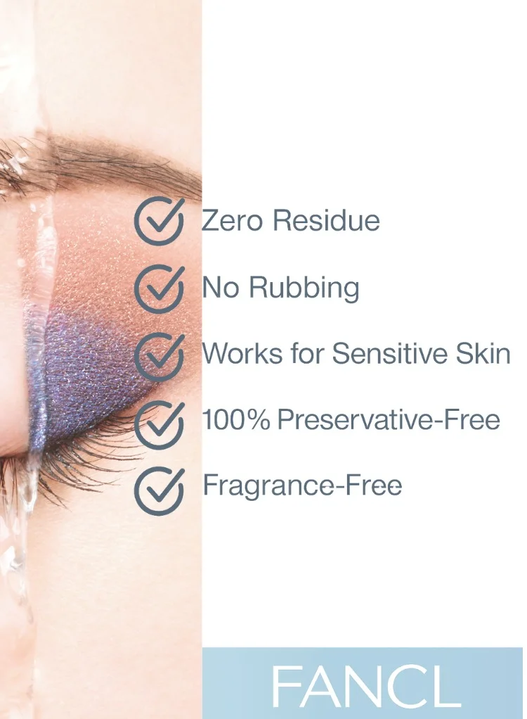 Fancl Mild Cleansing Oil, Japanese Facial Cleansing Oil, Stubborn Makeup Remover, 100% Preservative Free, Clean Skincare for Sensitive Skin