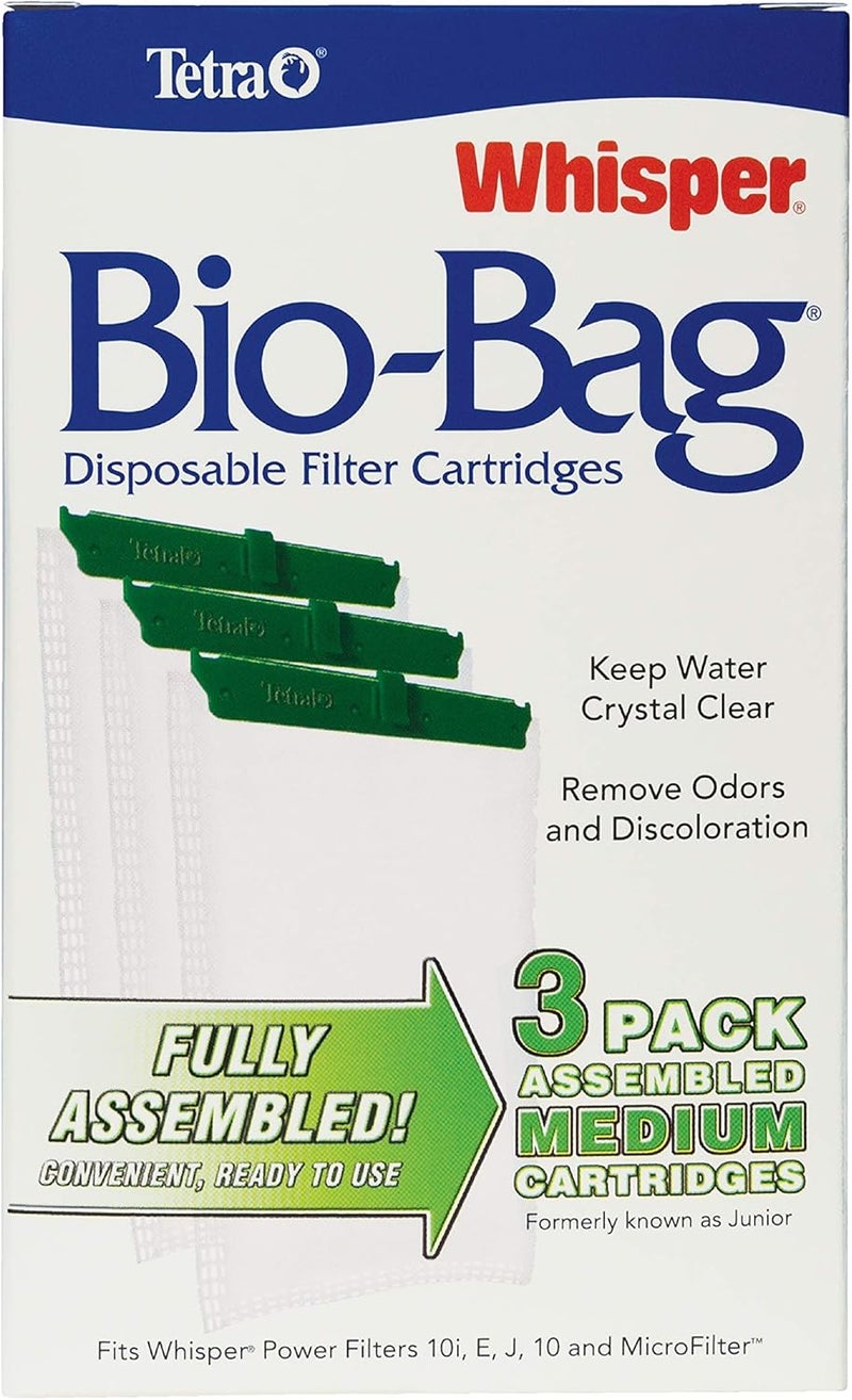 Tetra Whisper BIO-Bag Filter Cartridges - Medium Size, 3 Count for Aquariums - Image 2