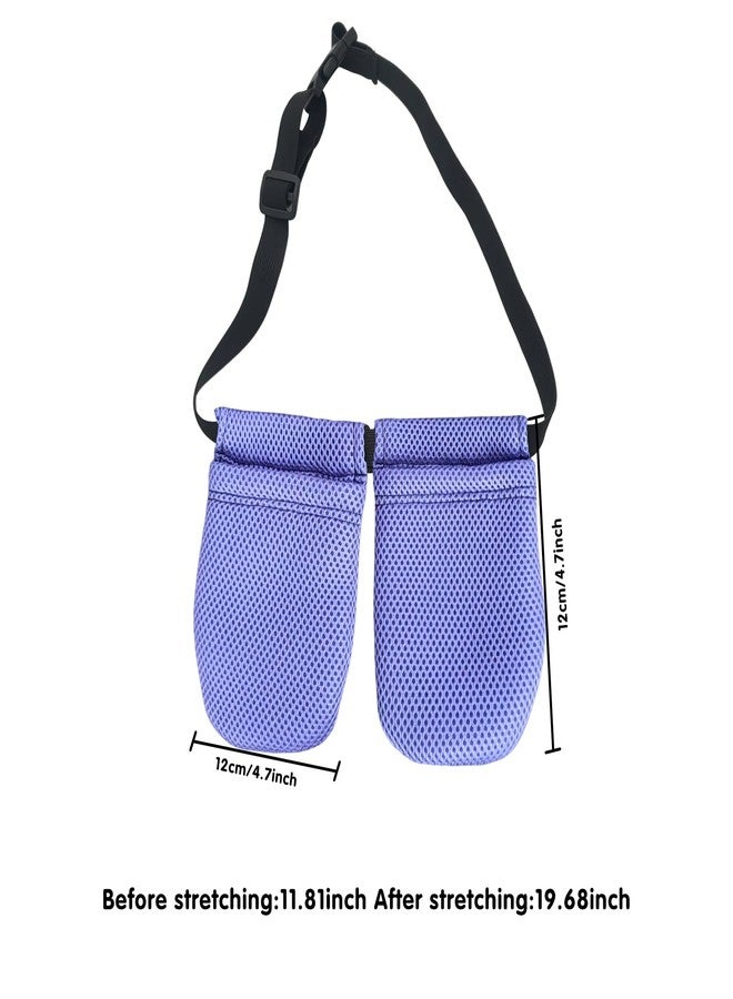 YOIHS Adjustable Mastectomy Drain Holder After Tummy Tuck, Mastectomy Recovery Supplies with Two Pockets,Tummy Tuck Post Surgery Drainage for JP Drains, Breast Reconstruction,Bulb Breast (Purple) - Image 2
