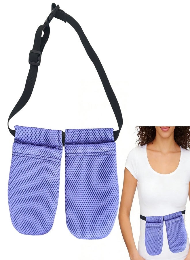YOIHS Adjustable Mastectomy Drain Holder After Tummy Tuck, Mastectomy Recovery Supplies with Two Pockets,Tummy Tuck Post Surgery Drainage for JP Drains, Breast Reconstruction,Bulb Breast (Purple) - Image 1