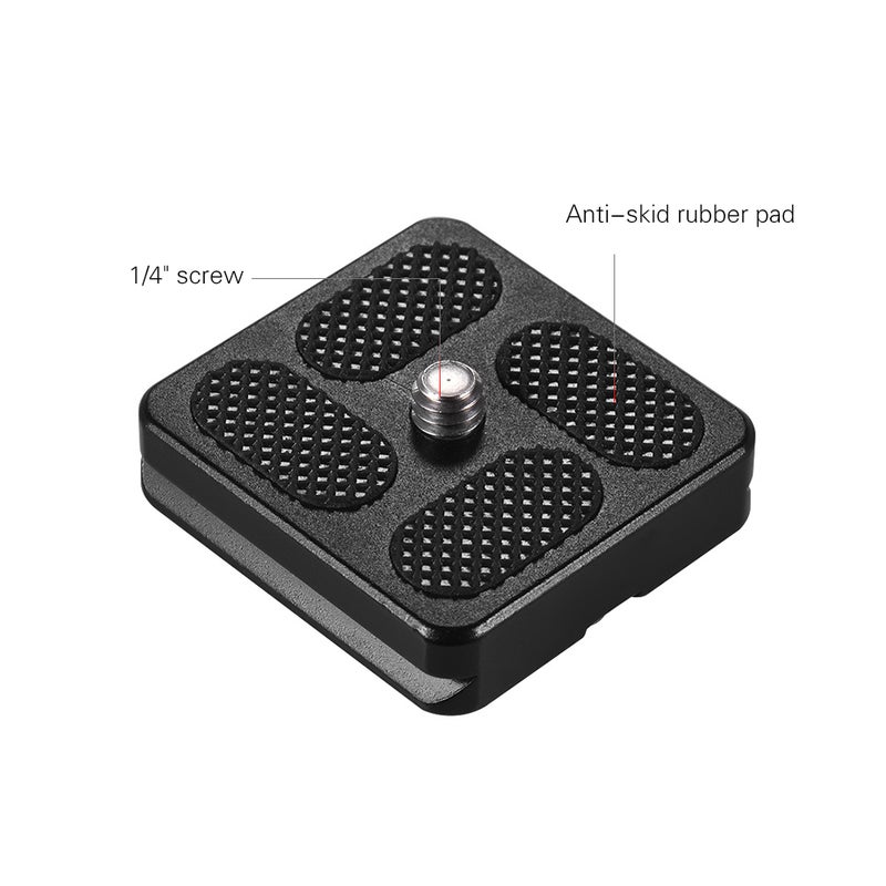 40*38mm Size Aluminum Alloy Universal Quick Release Plate D-40T QR Plate with 1/4 Inch Screw for Arca Swiss Benro Monopod Tripod Ball Head Camera Accessory - Image 4