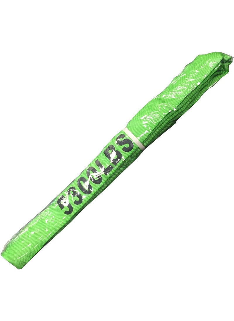 Everest C1077 Green Round Sling Strap 50 MM x 4 Heavy Duty Lift Sling 1PK  - Image 1