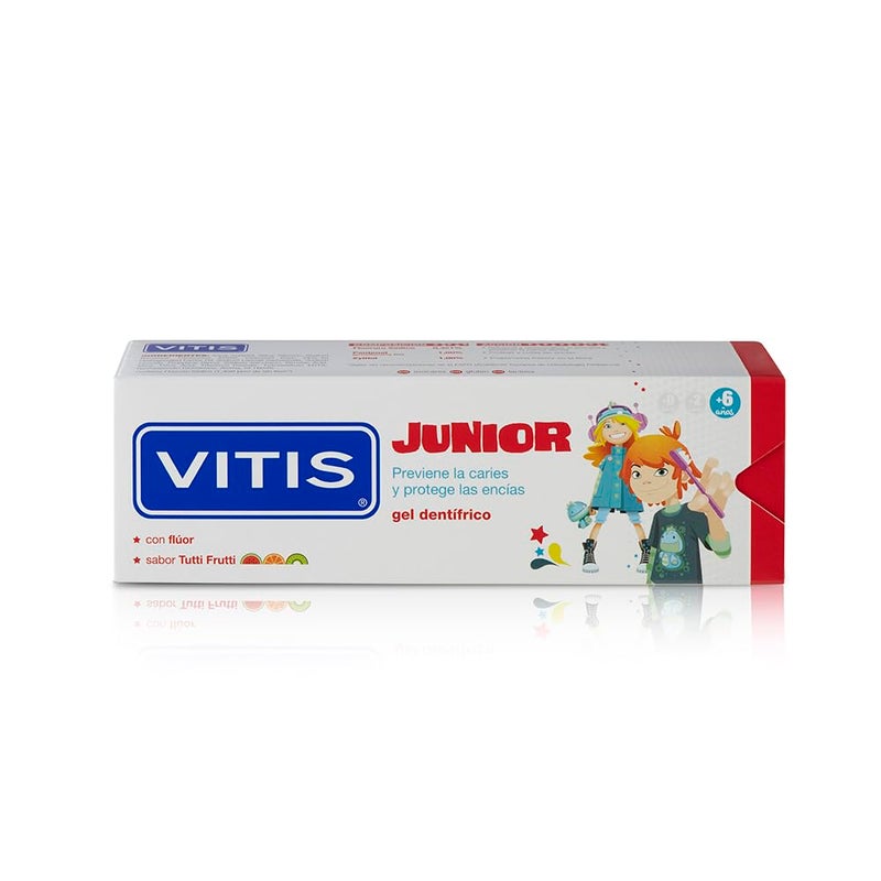 Vitis Junior Tutti Frutti Toothpaste 75ml - Image 4