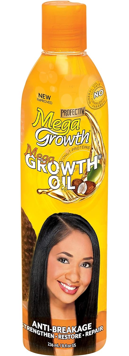Profectiv Mega Growth Anti-Breakage Hair Growth Oil, 8 oz (Pack of 2)