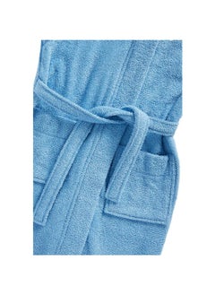 BYFT Daffodil (Light Blue) Premium 12 yr Kids Hooded Bathrobe 100% Terry Cotton, Highly Absorbent and Quick dry, Hotel and Spa Quality Bathrobe for Boy and Girl-400 Gsm  - Image 3