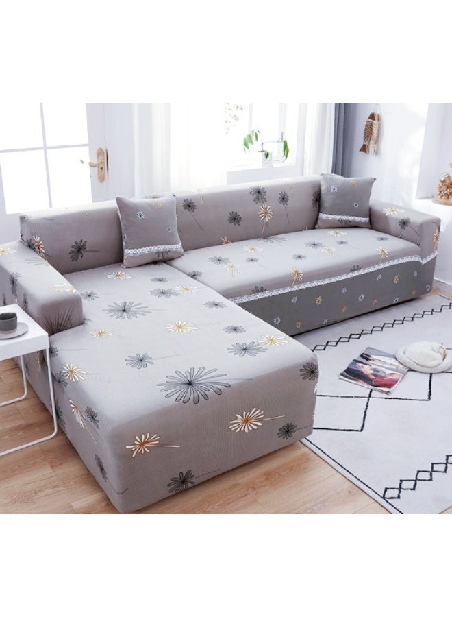 Nariele Floral Pattern Sofa Slipcover - Image 2