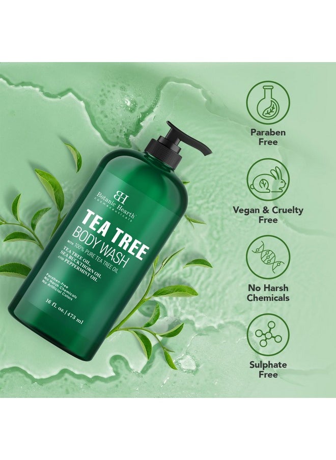 Botanic Hearth Botanic Hearth Tea Tree Body Wash Helps Nail Conditions Athletes Foot Ringworms Jock Itch & Body Odor Soothes Itching & Promotes Healthy Skin and Feet Naturally Scented 16fl oz  - Image 4