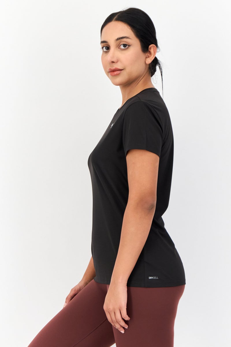 PUMA Women Sportswear Fit Short Sleeve Running Top, Black - Image 4