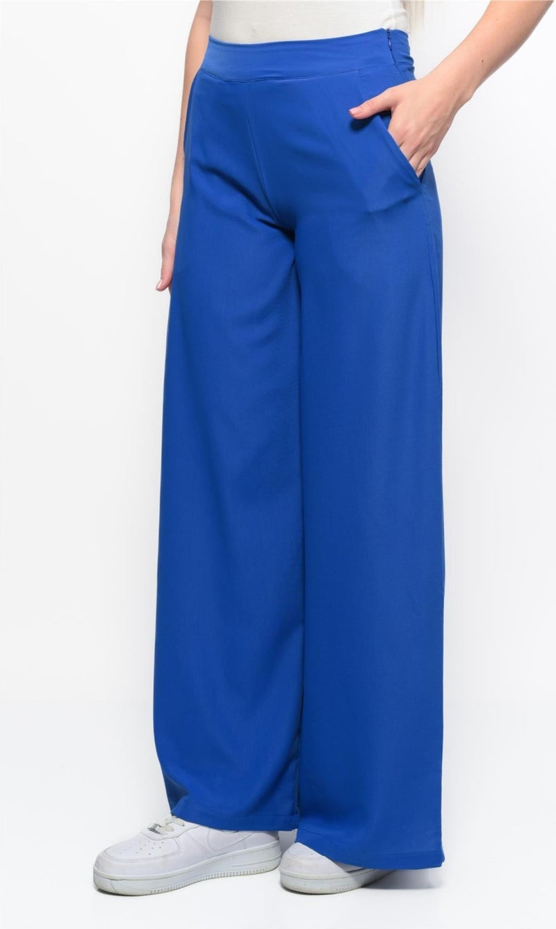 Nuseel Classic Wide Leg Pants Saxe  - Image 3