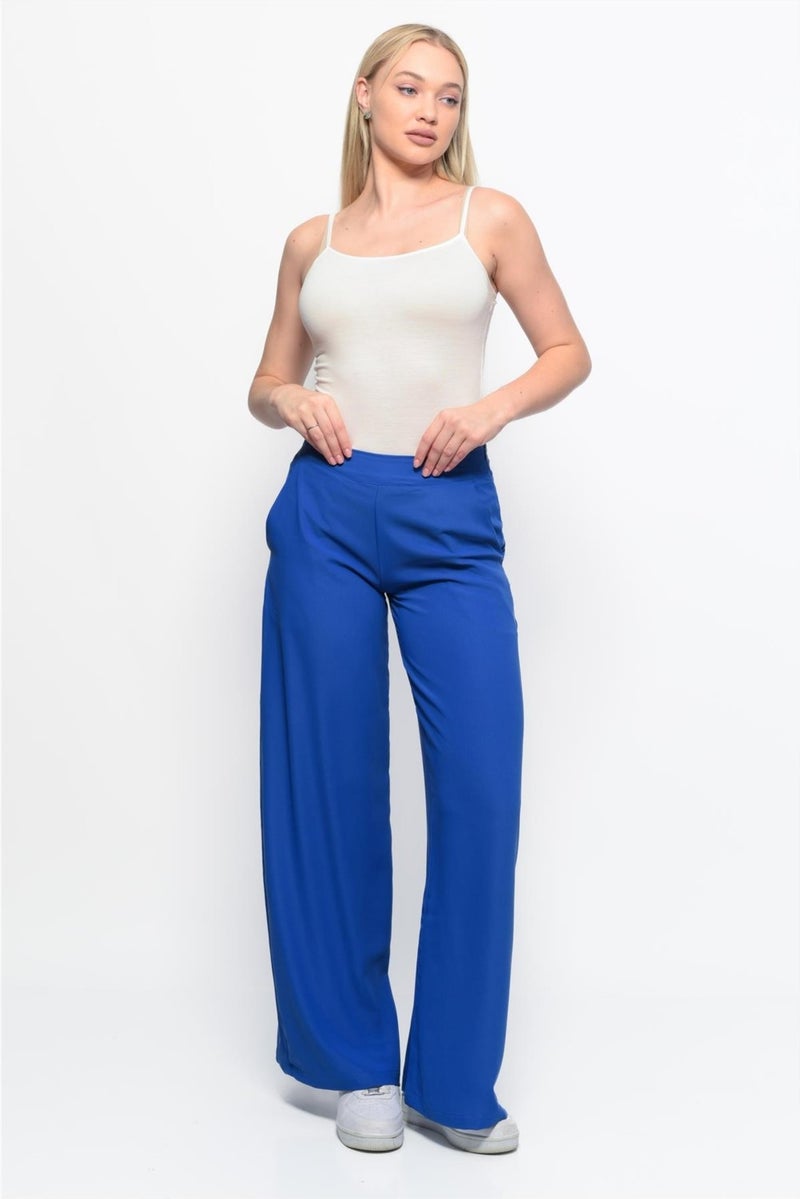 Nuseel Classic Wide Leg Pants Saxe  - Image 2