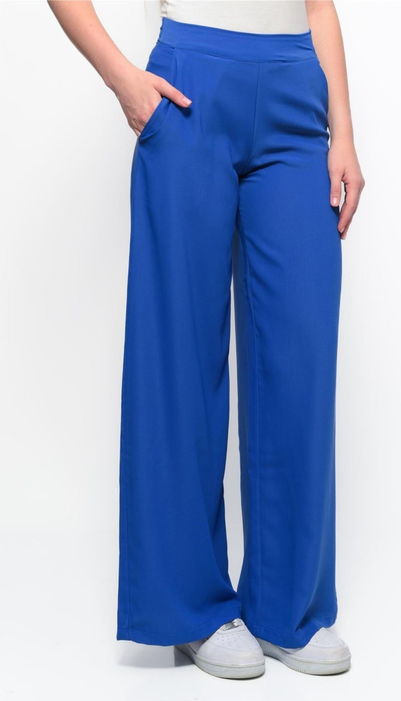 Nuseel Classic Wide Leg Pants Saxe  - Image 4
