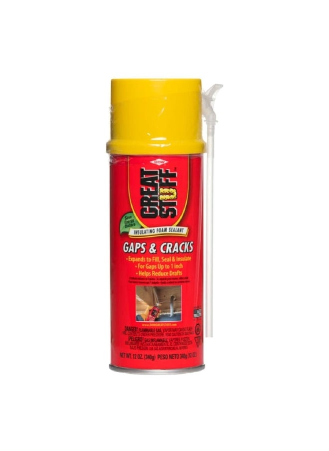 Great Stuff - Gaps and Cracks Insulating Foam Sealant White 12 oz 157901 - Image 1