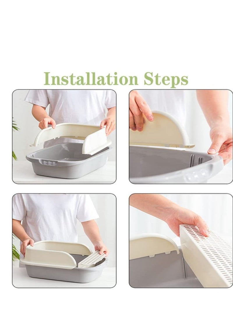 Neostyle Semi Enclosed Cat Litter Box with Round Edges  - Image 4