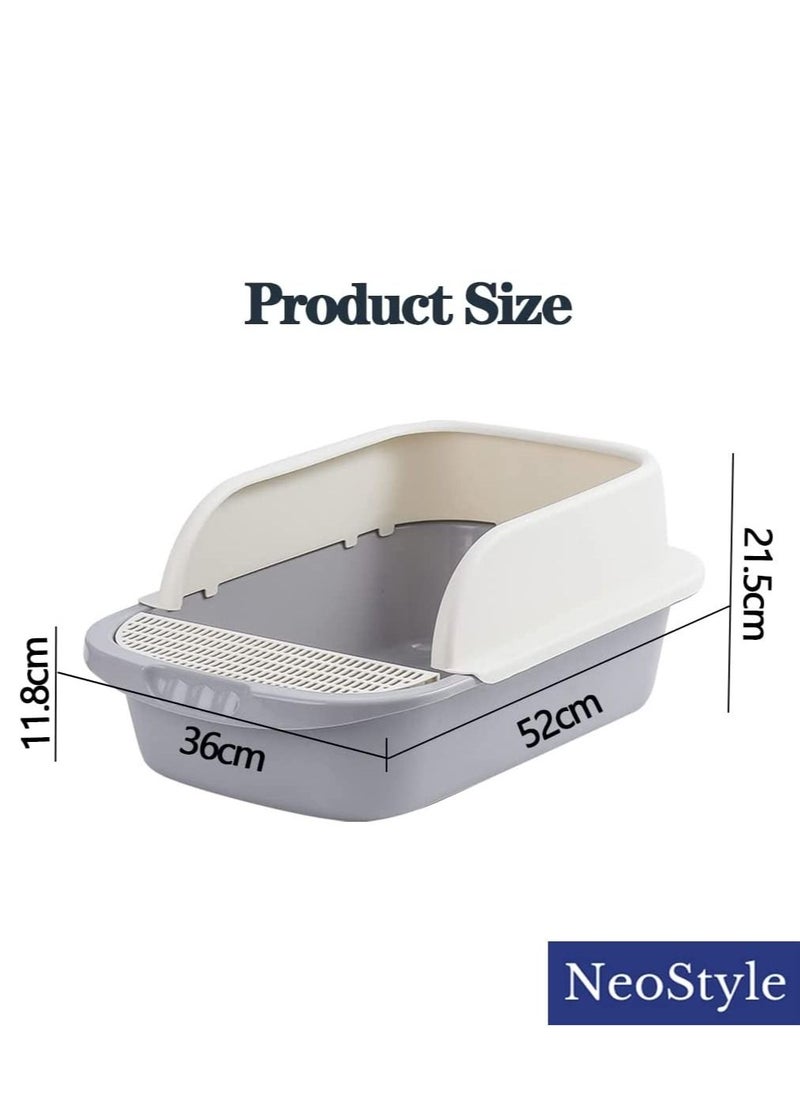 Neostyle Semi Enclosed Cat Litter Box with Round Edges  - Image 2