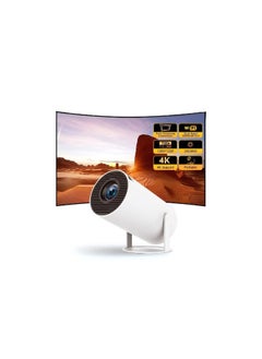 Mini Smart Projector, Built-in WiFi Laptop, Android 11, FHD 1080P Projector Support 50,000H, LED Automatic Keystone Rotation, 380 Degree 720, 1280x720, Get 8GB ROM