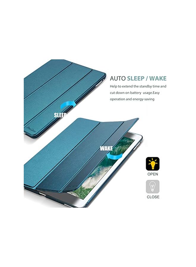 Procases Ipad Pro 12.9 2017/2015 Case (Old Model, 1St & 2Nd Gen), Ultra Slim Lightweight Stand Smart Case Shell With Translucent Frosted Back Cover For Apple Ipad Pro 12.9 Inch -Teal - Image 5