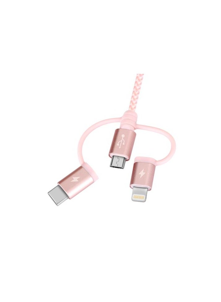 Momax - MOMAX One Link 3-in-1 (USB-A to Micro/Lightning/Type C) (1M) - Image 1