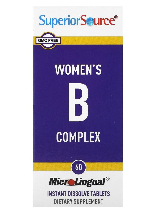 Superior Source Women's B Complex 60 MicroLingual Instant Dissolve Tablets