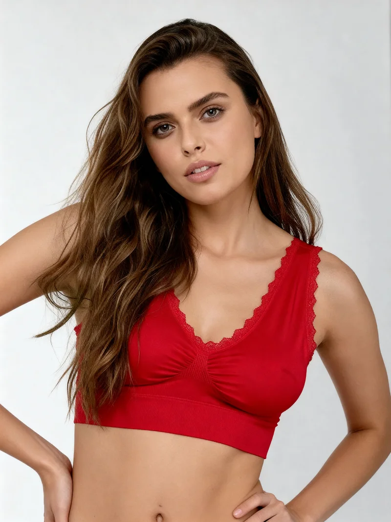 Laceandme Women’s Seamless Bralette – Soft Fit Lounge & Casual Wear