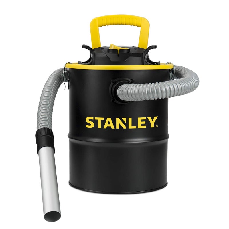 STANLEY Ash Vacuum Cleaner Portable 4 Gallon Capacity Ash Vac Canister Powerful 4 Peak HP Horsepower Motor Ideal for Pellet Stoves BBQ Grills Wood Stoves Fireplaces Fire Pits SL18184