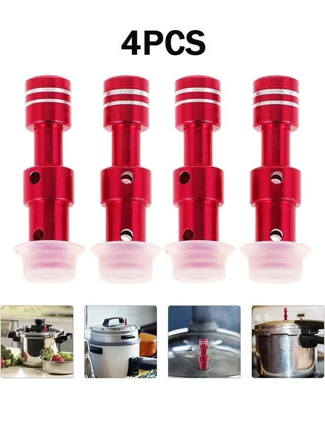 4pcs Electric Pressure Cooker Accessories Pressure Cooker Replacement Parts Float Valve Metal Pressure Pot Float Valve Float Valves Parts Spare Parts for Pressure Cooker Pot Parts - Image 1