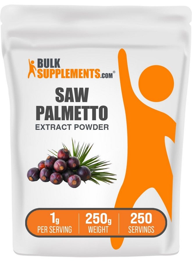 BulkSupplements مسحوق مستخلص بالميتو - سيرينوا ريبينس، مكمل بالميتو، مسحوق بالميتو - نباتي وخالي من الغلوتين، 1000 ملغ لكل حصة، 250 غرام (8.8 أونصة) (عبوة من 1) - Image 1