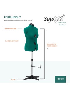 Sew You Adjustable Dress Form, Medium, Opal Green - pzsku/Z4D1AEBEF2B14E029286FZ/45/_/1722068569/13810785-4250-4291-bb85-b97a7de77563