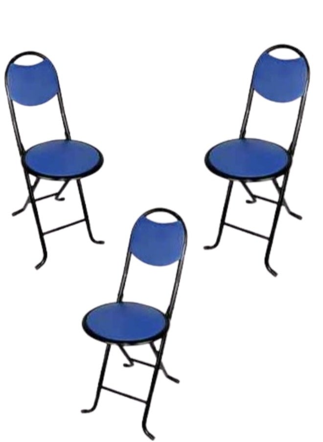 SMART HOME Set of 4 Comfortable Folding Chair, Prayer Chair, Elderly Chair, Camping Chair, Living Room Garden Sitting Chair  - Image 2